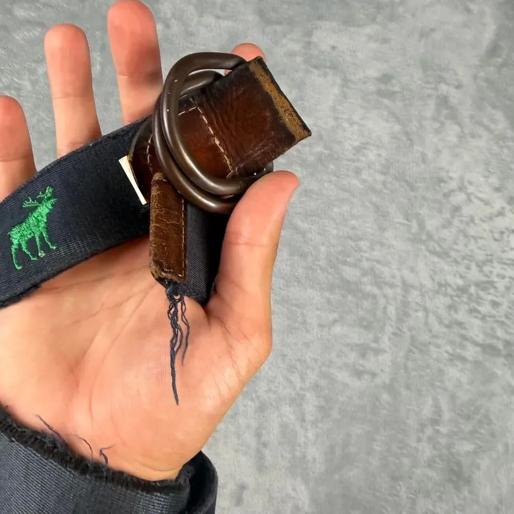Abercrombie-fitch Men's Navy and Black Belt